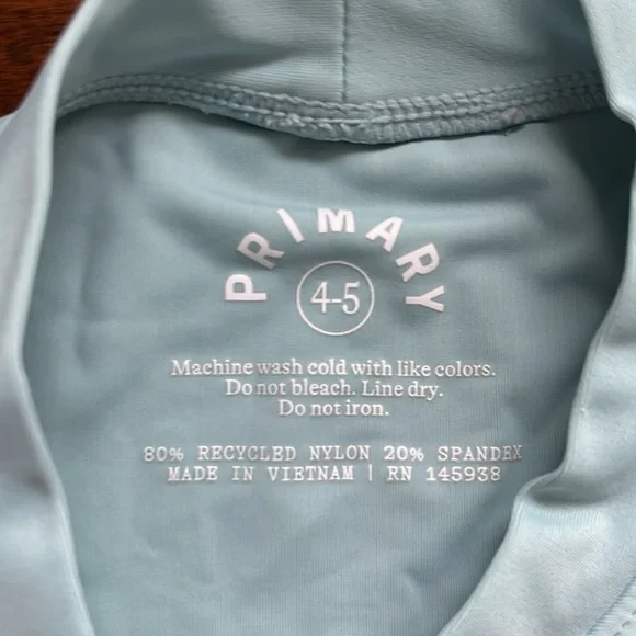 Primary Sz 4-5 long sleeve Rashgauard in “Pool” - Picture 2 of 3
